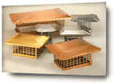 Ceramic flue - covers made of stainless steel, copper, and galvanized